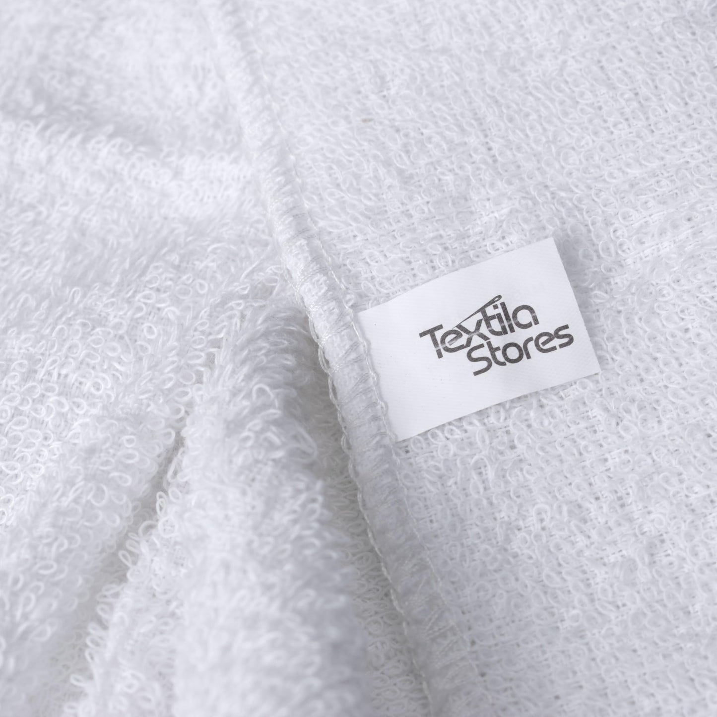 Textila Terry Wash Cloths – Pack of 10, White, 12x12 Inches – Soft, Absorbent & Multipurpose Cotton Washcloths for Face, Hand, Bath, Kitchen, Spa, Gym & Hotel Use