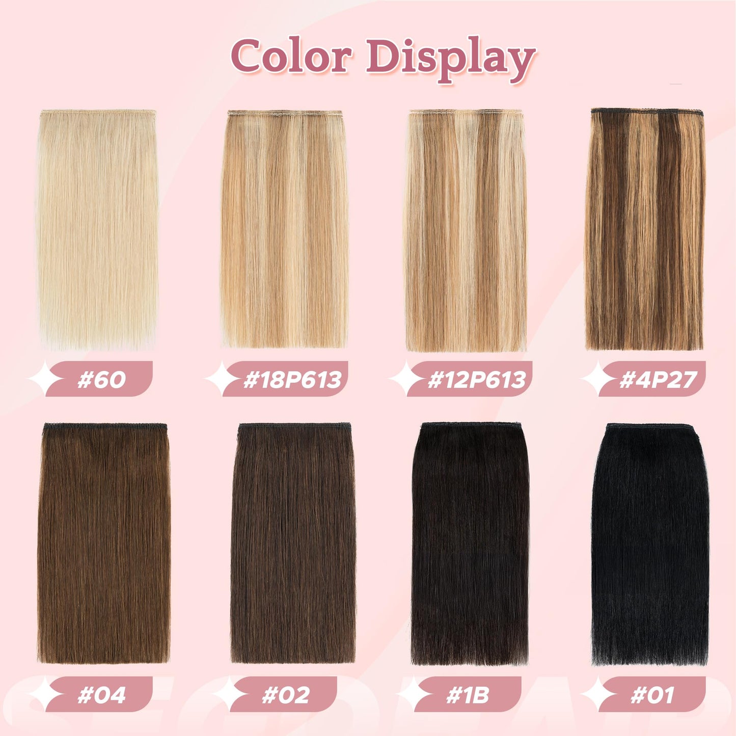 SEGO 4 Pcs Clip in Short Hair Volumizer Extensions Real Human Hair Natural Thick Hairpieces Toppers for Women With Thinning Hair Add Volume -#12P613 Golden Brown&Bleach Blonde