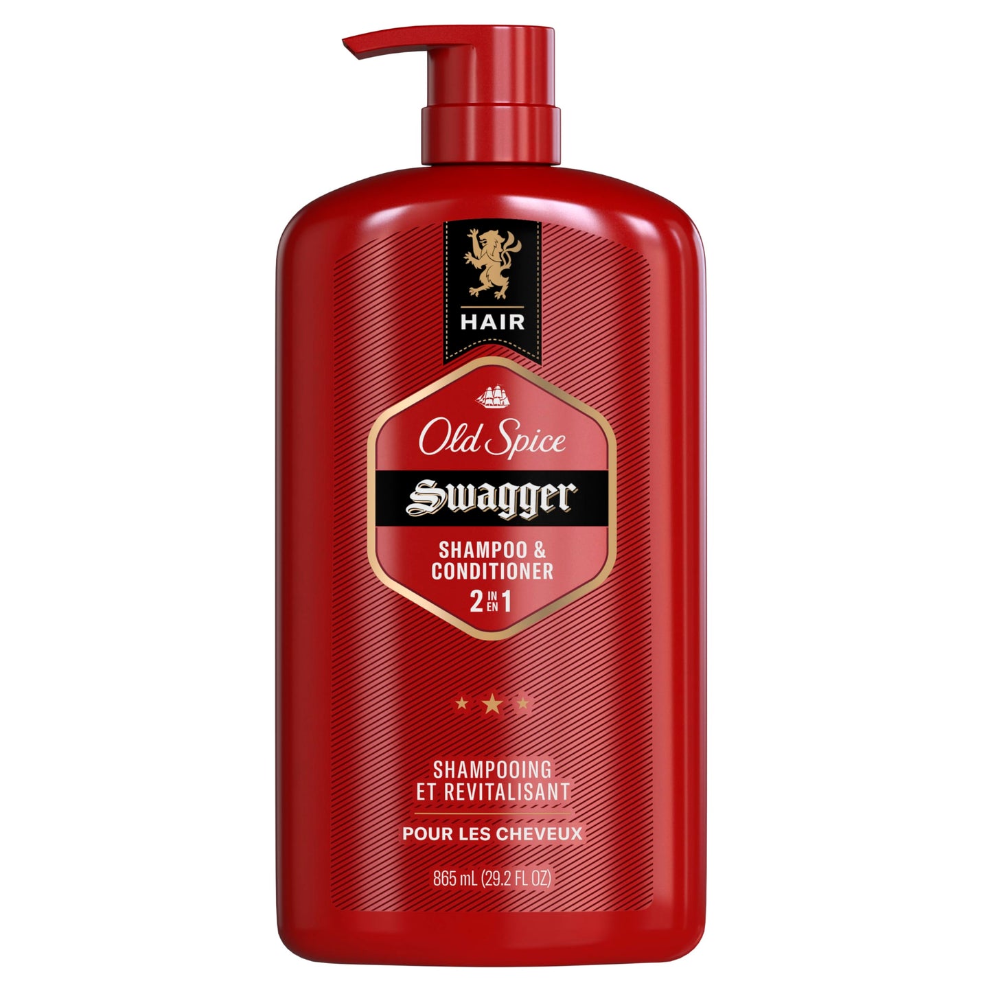 Old Spice Swagger 2-in-1 Shampoo and Conditioner Set for Men, Cedarwood Lime Scent, Healthier, Fuller, More Moisturized Looking Hair, Barbershop Quality, 29.2 Fl Oz Each, Twin Pack