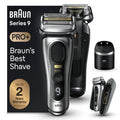 Braun Series 9 PRO+ 9577cc Electric Razor for Men, 5 Pro Shave Elements & Precision Long Hair Trimmer, 6in1 SmartCare Center, PowerCase for Mobile Charging, Wet & Dry, 60min Battery Runtime