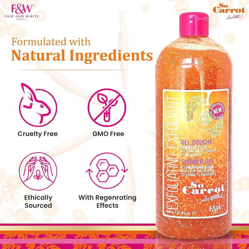 So Carrot Body Wash 31.8 fl oz / 940 ml - Fair & White So Carrot Formula