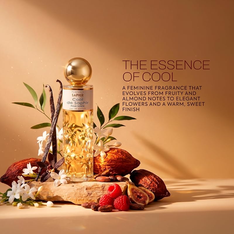 Cool de Saphir Eau de Parfum for Women 200ml – Floral White Iris & Blackcurrant