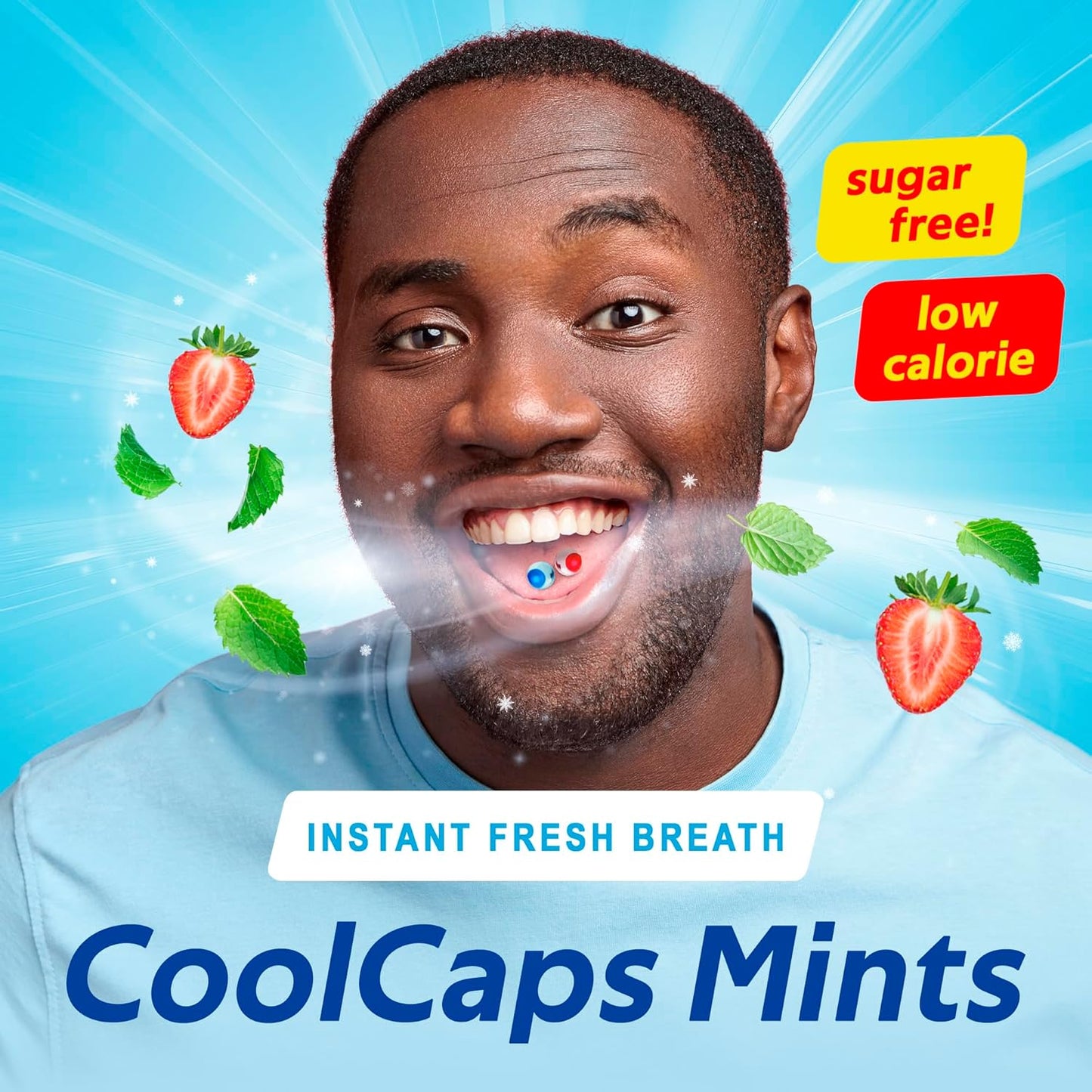 PaperMints CoolCaps - Sugar-Free Instant Fresh Breath Mints, 4 Pack (160 Capsules) for Halitosis & Dry Mouth Relief