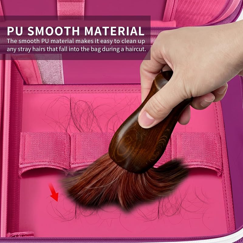 Purple Barber Case for Hair Clipper & Trimmer with Shoulder Strap - ANKHOH
