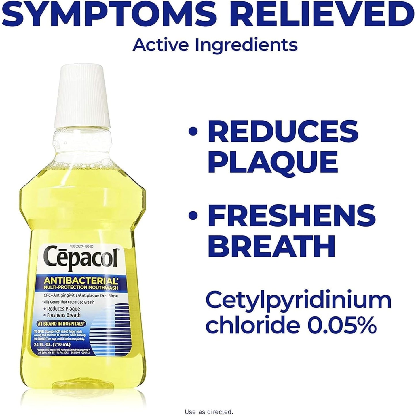 Cepacol Antibacterial Multi-Protection Mouthwash 24 oz