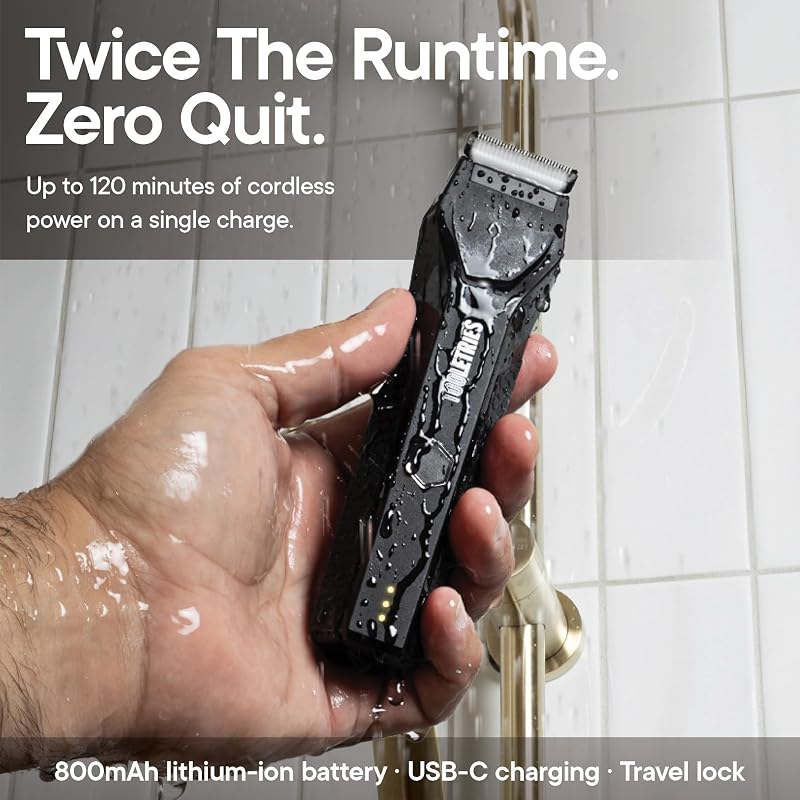 The Shearer Groin Trimmer & Body Groomer Set for Men – Black (Variation: Black)