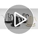 Cocinare Gooseneck Electric Kettle 0.8L - White, Fast Boil for Pour-Over Coffee & Tea - Morandi Style
