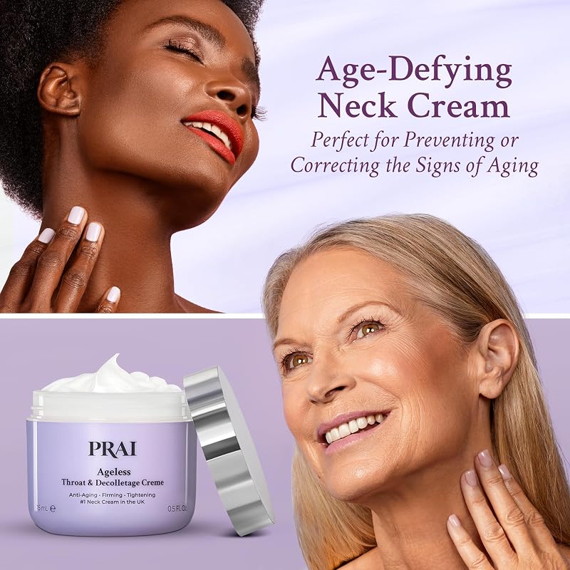 PRAI Ageless Neck Cream with Sepilift & Hyaluronic Acid 6.8 Oz