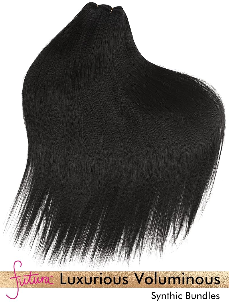 Sew-In Hair Extensions Kit 4-Layer Craftsmanship 3 Bundles 18, 20, 22" Natural Black