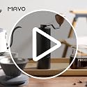 MAVO Manual Coffee Grinder with Pentagon & Hexagonal Stainless Steel Burrs, 25g Capacity, Black