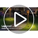 Black Solar Flickering Flame Tiki Torches 4 Pack Waterproof Outdoor Garden Patio Yard