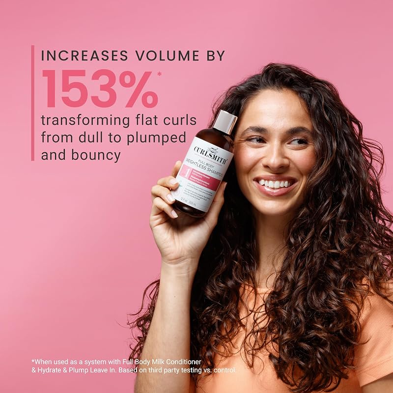 Weightless Volumizing Shampoo for Curly Hair – 12 oz, CurlSmith