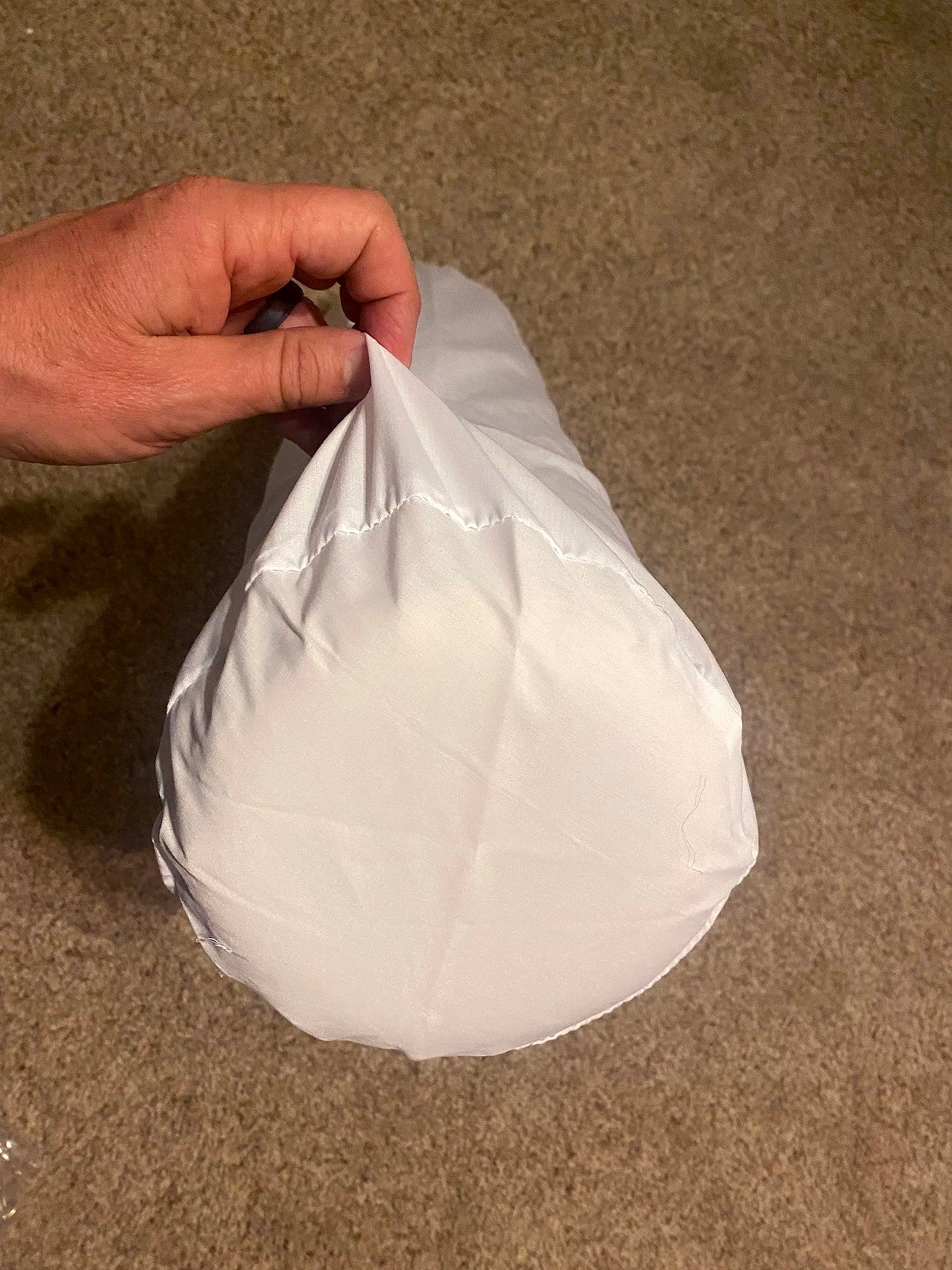 Therapist’s Choice® Bolster Cover with Zipper Closure, Soft & Durable, Size: 6" x 27" (Cover Only, Bolster Not Included) (White Polyester)