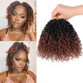 6 Inch Pre-Looped Yanky Twist Crochet Hair - 8 Packs, 240 Strands, Ombre Brown 1B/30#, Variation of THIS listing