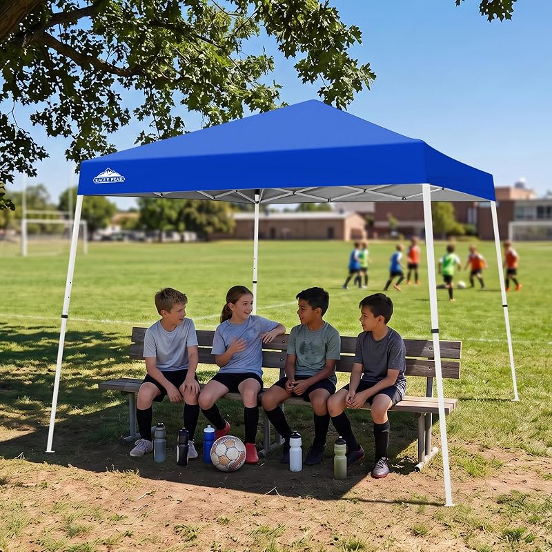 Eagle Peak 10x10 Slant Leg Pop Up Canopy Tent - Blue (Variation: Blue+10x10)