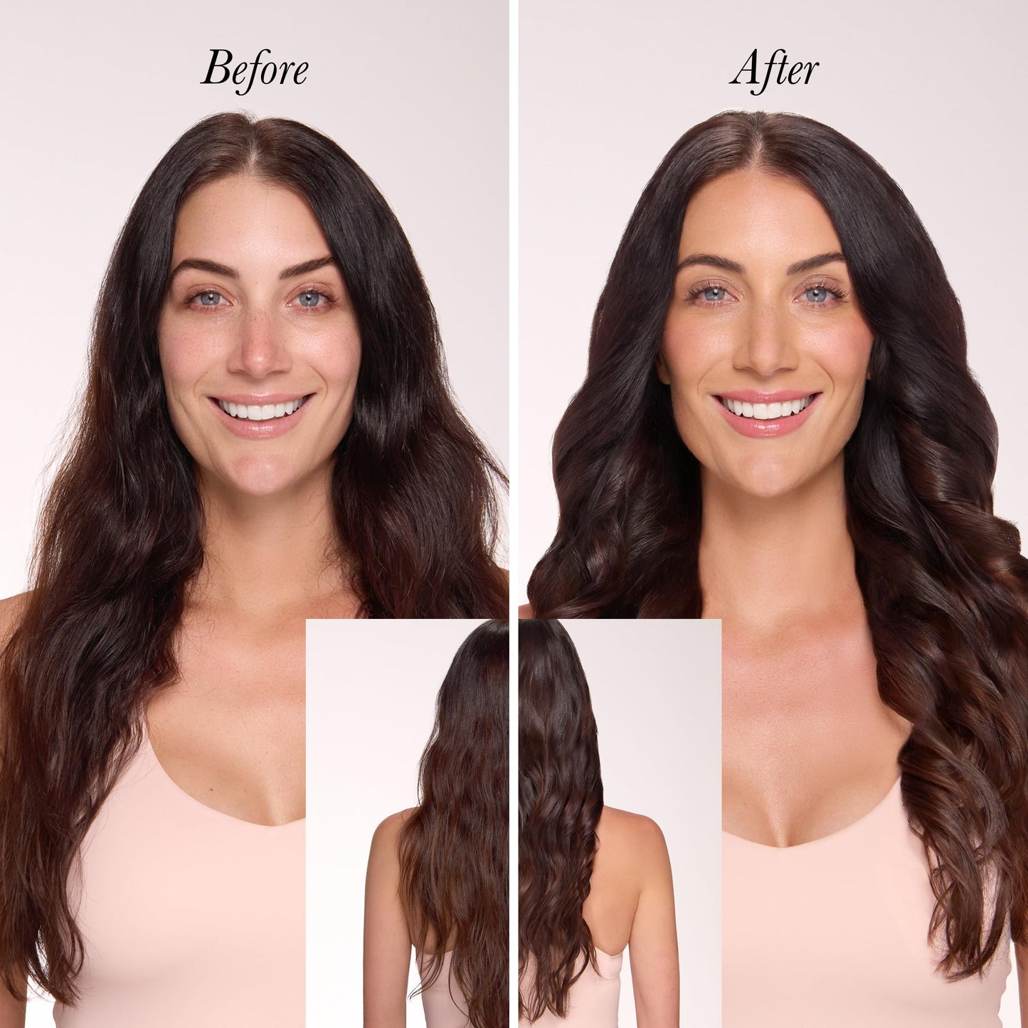 L'ANGE HAIR Le Duo Edge 360° Airflow Titanium Styler Blush | 2-in-1 Flat Iron Straightener & Curling Iron | 1” Wide Titanium Plates with Rounded Corners & Softly Beveled Edges (Blush)