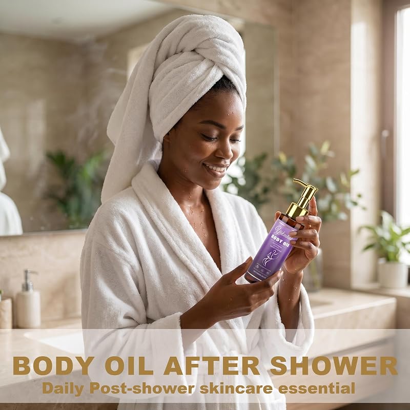 Firming Body Oil for Women, 3.4 fl oz – Rose Variation