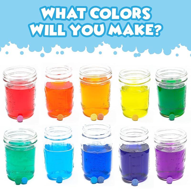 Bath Color Tablets for Kids - 150 Count per Canister, 3 Pack, Nontoxic & Fragrance-Free
