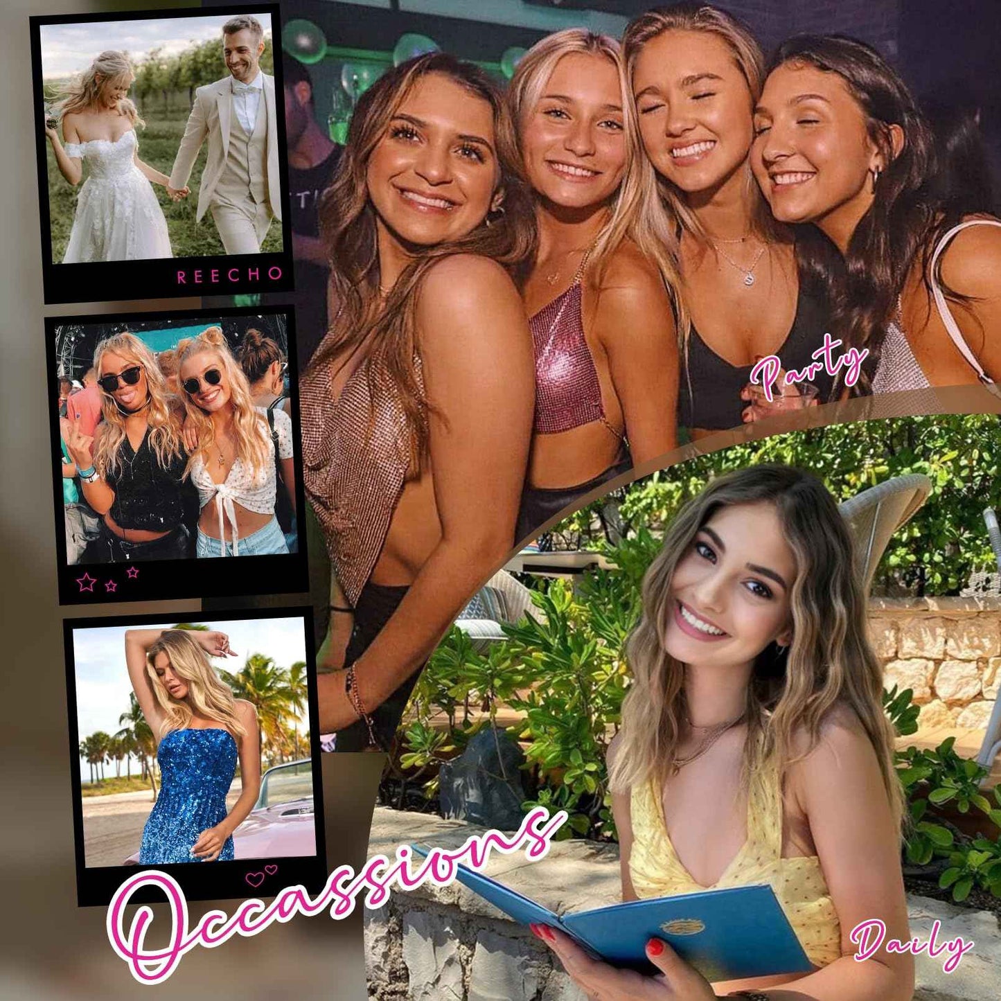 REECHO Clip in Hair Extensions, 4PCS Hair Extensions 12" Short Curly Wavy Blonde hair extensions Invisible Lace Weft Natural Soft Hairpieces for Women – Ash Blonde with Highlights