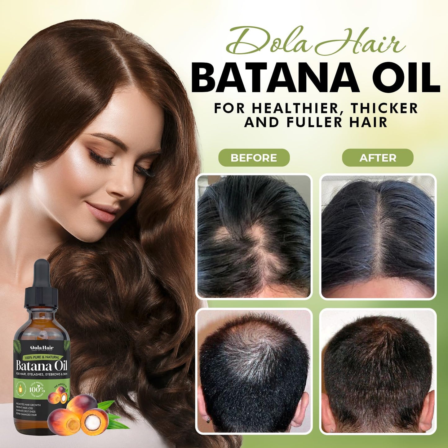 Batana Oil for Hair Growth Organics Pure Batana Hair Oil 100% Natural Batana Oil Nourishes Damaged Hair Natural Hair Growth Oil and Conditioner Batana Hair Oil 2.02 Fl Oz