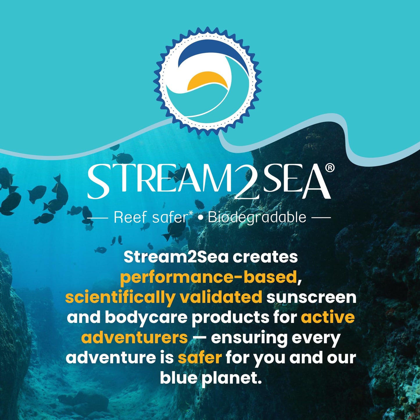 STREAM 2 SEA 3 in 1 Shampoo Body Wash and Conditioner, Reef Safe, All Natural and Organic Camping Shampoo and Liquid Soap, Skin and Hair Care for Men and Women, Sulfate and Paraben Free, 32 oz