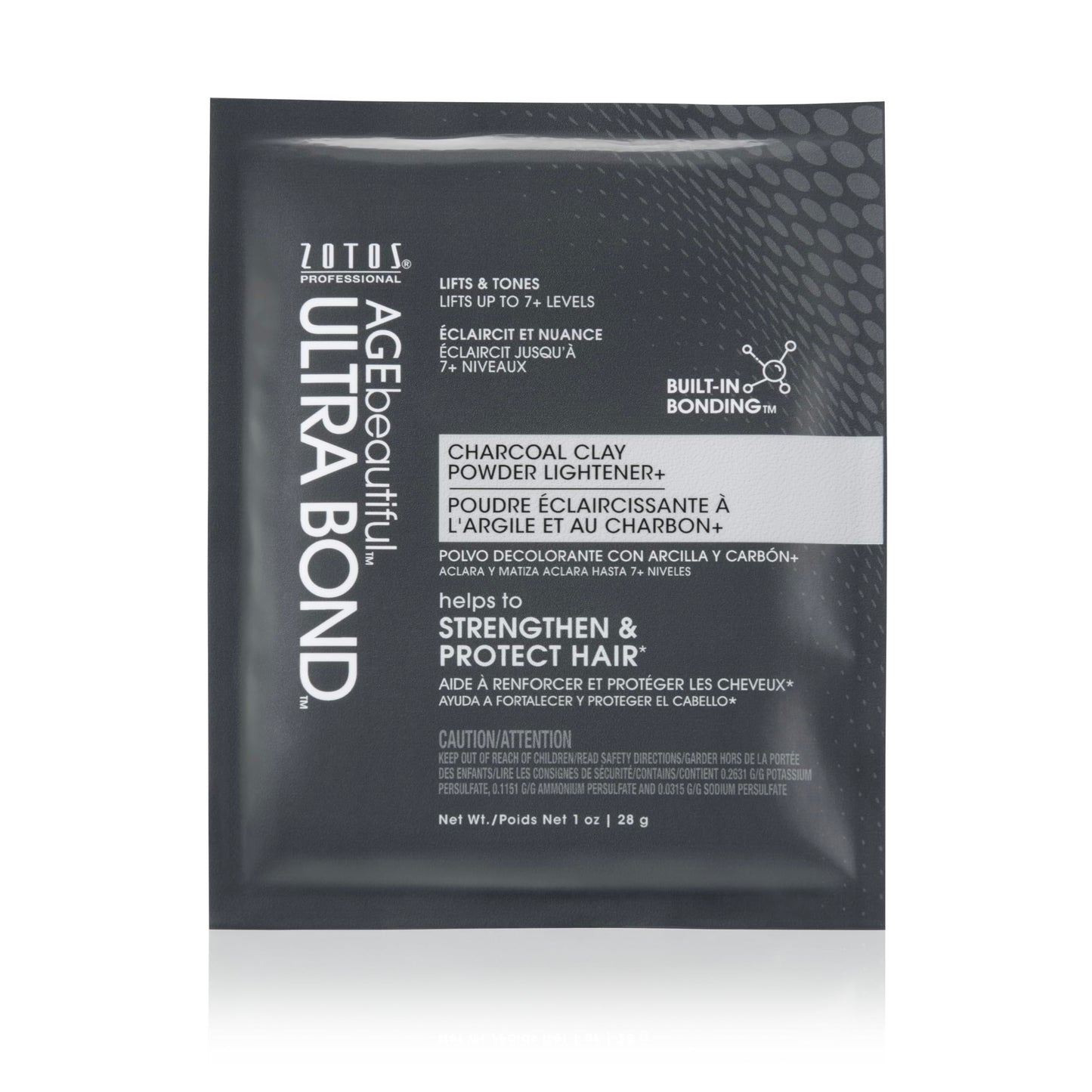 AGE beautiful Charcoal Clay Powder Hair Lightener with Ultra Bond Building | Strengthens, Protects & Nourishes | Lifts up to 7+ Levels | Lightens & Tones in One-Step | 1 Oz