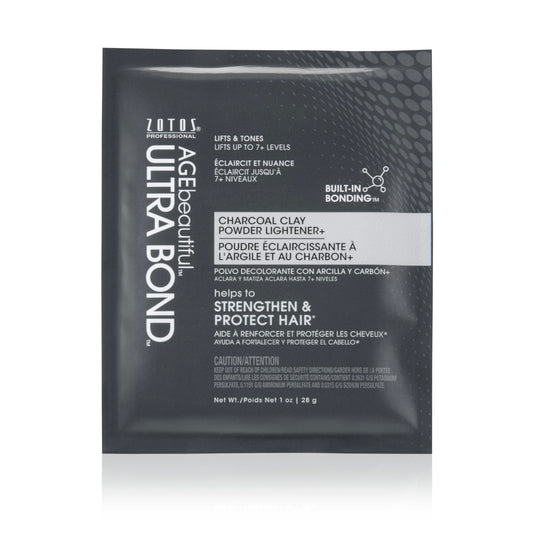 AGE beautiful Charcoal Clay Powder Hair Lightener with Ultra Bond Building | Strengthens, Protects & Nourishes | Lifts up to 7+ Levels | Lightens & Tones in One-Step | 1 Oz
