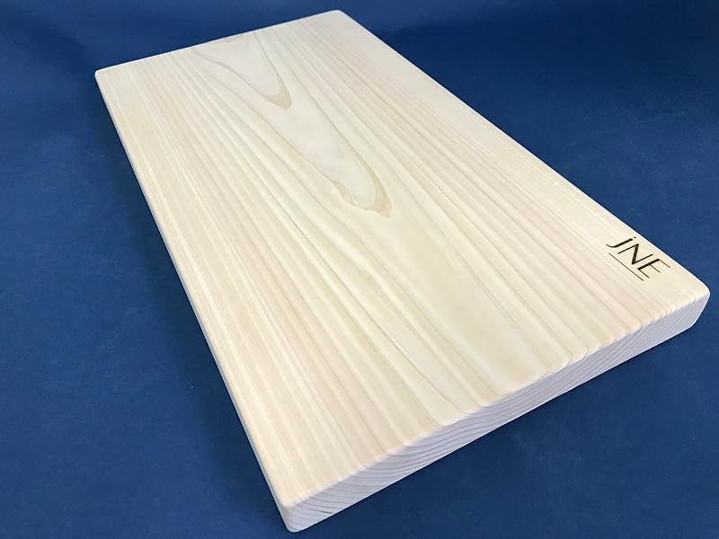 Hinoki Cypress Cutting Board 17.3" x 9.5" x 1" - Reversible, No Joint, Solid One-Piece