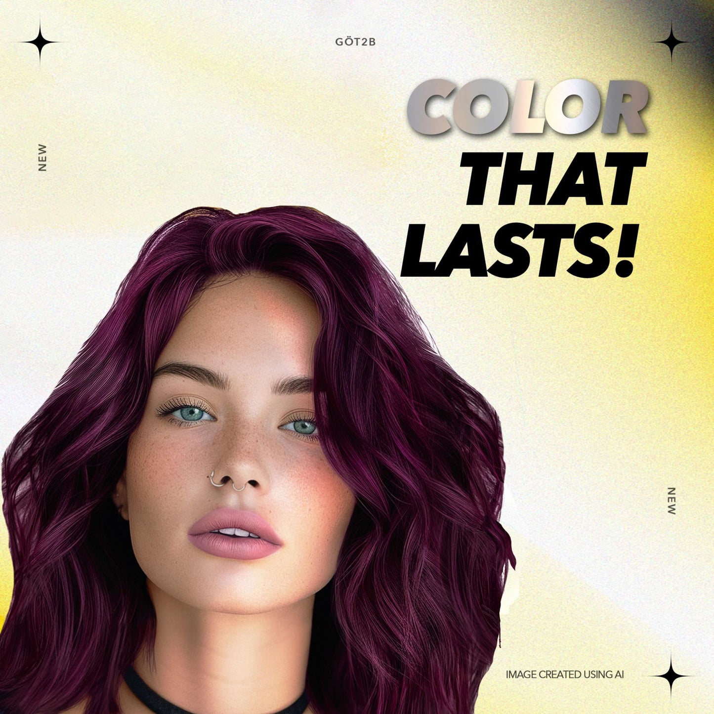 Schwarzkopf Got2b Metallics Permanent Hair Color, M69 Amethyst Chrome