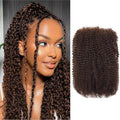 Brown Afro Kinky Curly Bulk Human Hair 16 Inch 50g 1 Pack for Braids - 4# Brown + 16 Inch (Variation of THIS listing)