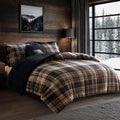Woolrich Soft Plush Sherpa Reversible King Comforter Set Brown/Black - 4pc (Variation: King)