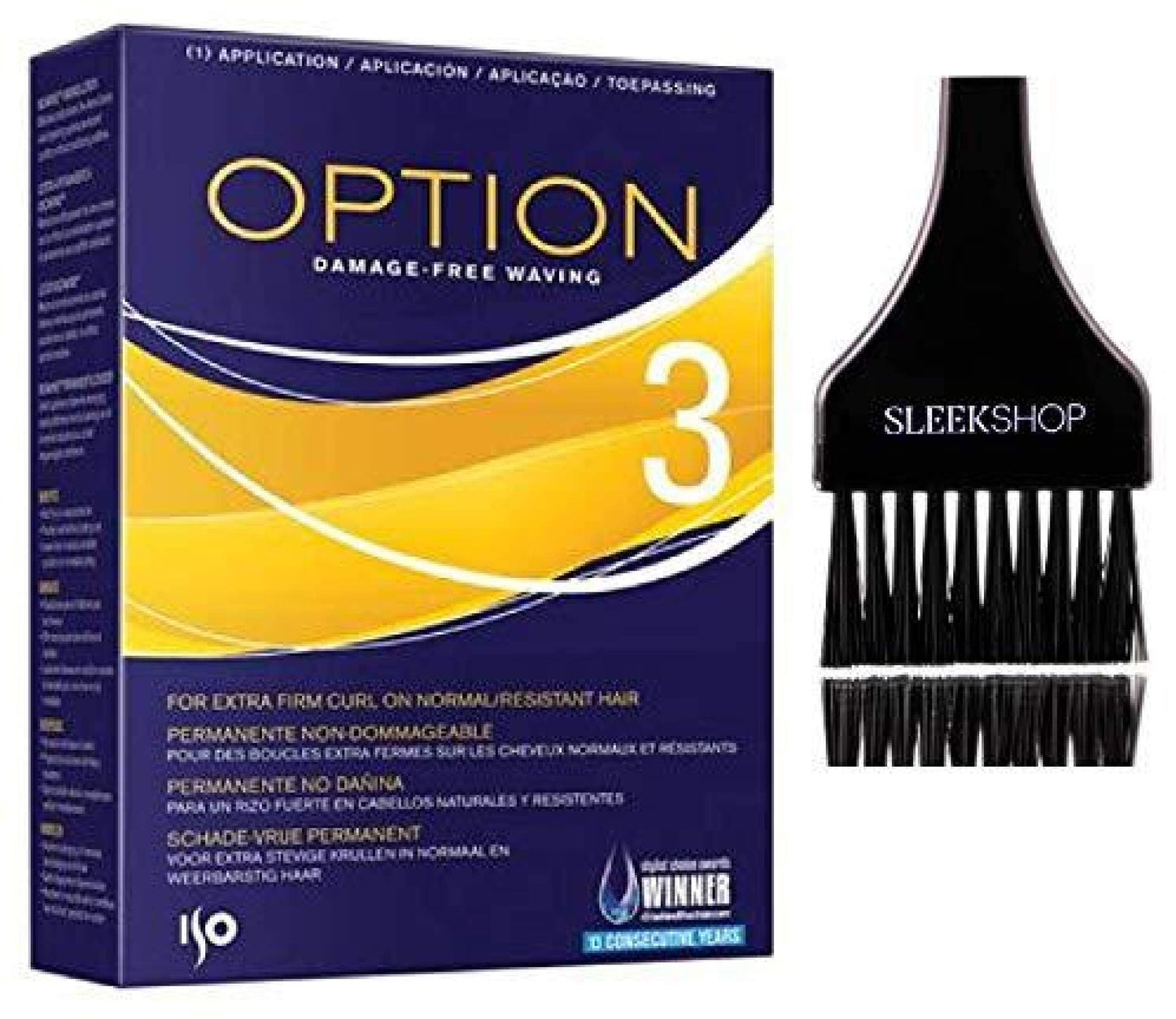 lSO OPTION Perm, Damage-Free Waving (with Sleekshop Tint Brush) Perming Hair Curls Coils (OPTION 3 VERSION #3)