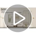 Easly Black Rectangular Bathroom Mirror 48L x 30W Wall-Mounted Vanity Mirror