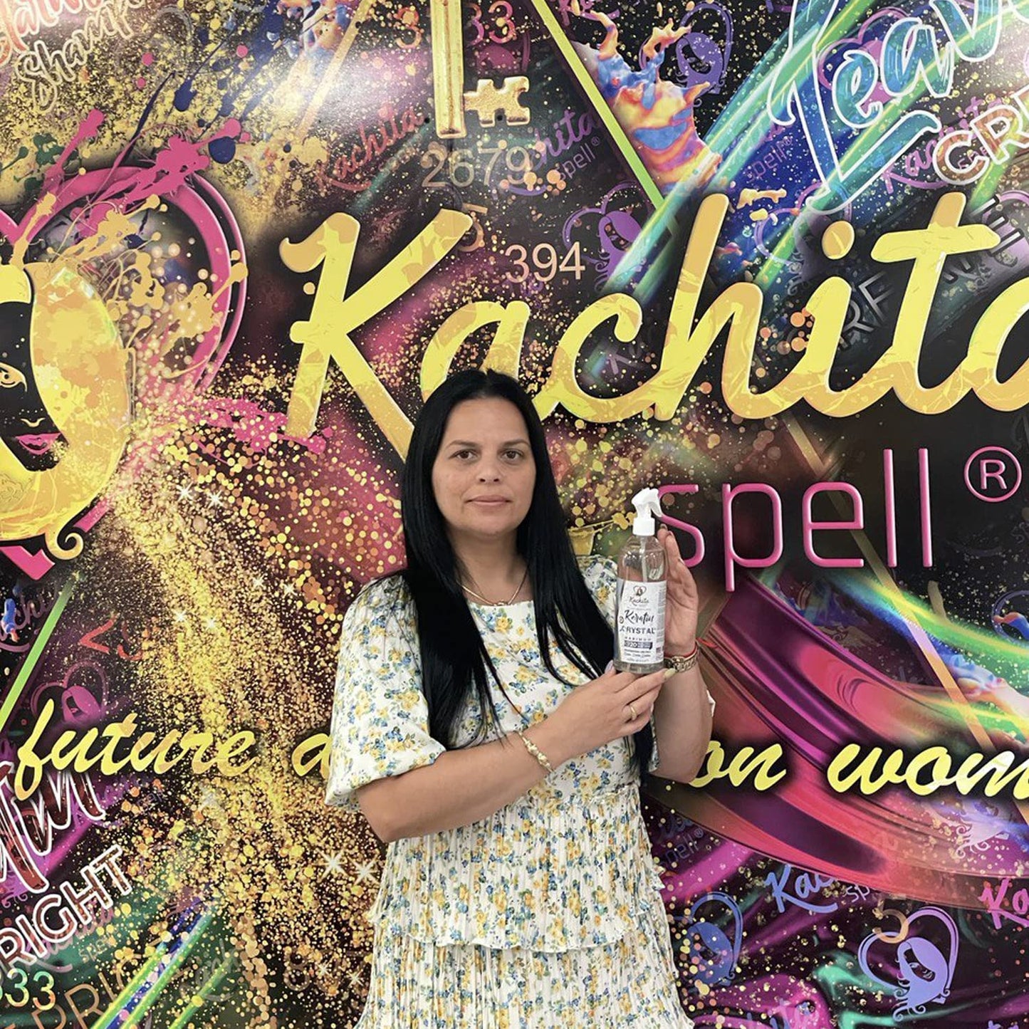 NEW Keratin Crystal Maximun Kachita Spell 20 min Express HairTreatment 16 floz long Lasting Blowout Professional Results Straightening and Smoothing Queratina Keratina (16 oz)