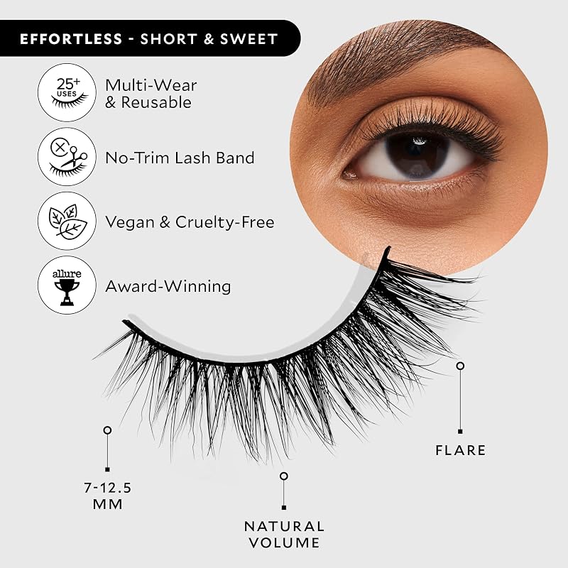 Velour Short & Sweet Effortless Strip Lashes - No Trim, 1 Pair