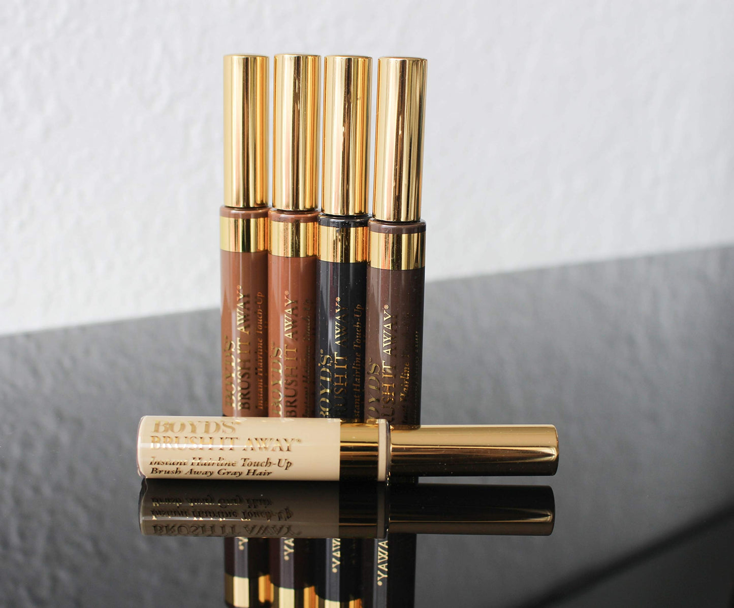Boyd's Brush It Away Grey Hair Mascara and Root Touch Up (Light Brown)