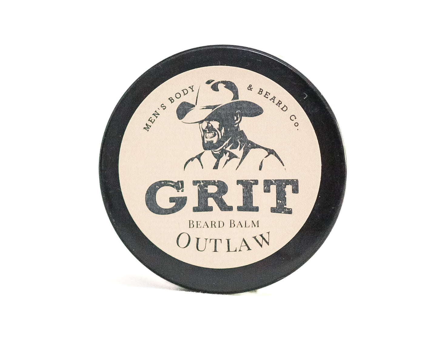 GRIT Beard Balm Outlaw (1.6 oz) | All Natural | Styles, Strengthens & Softens Beards & Mustaches | Moisturizes Skin | Leave in Conditioner Wax for Men
