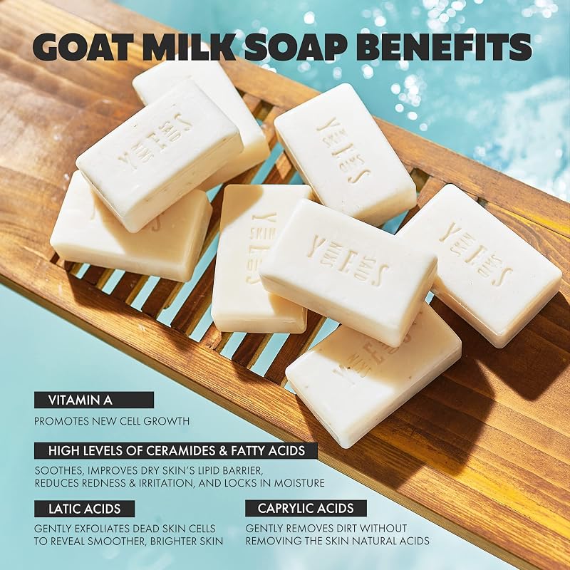 Goat Milk Soap Bar Set – 8 Bars in Four Scents (Greece)