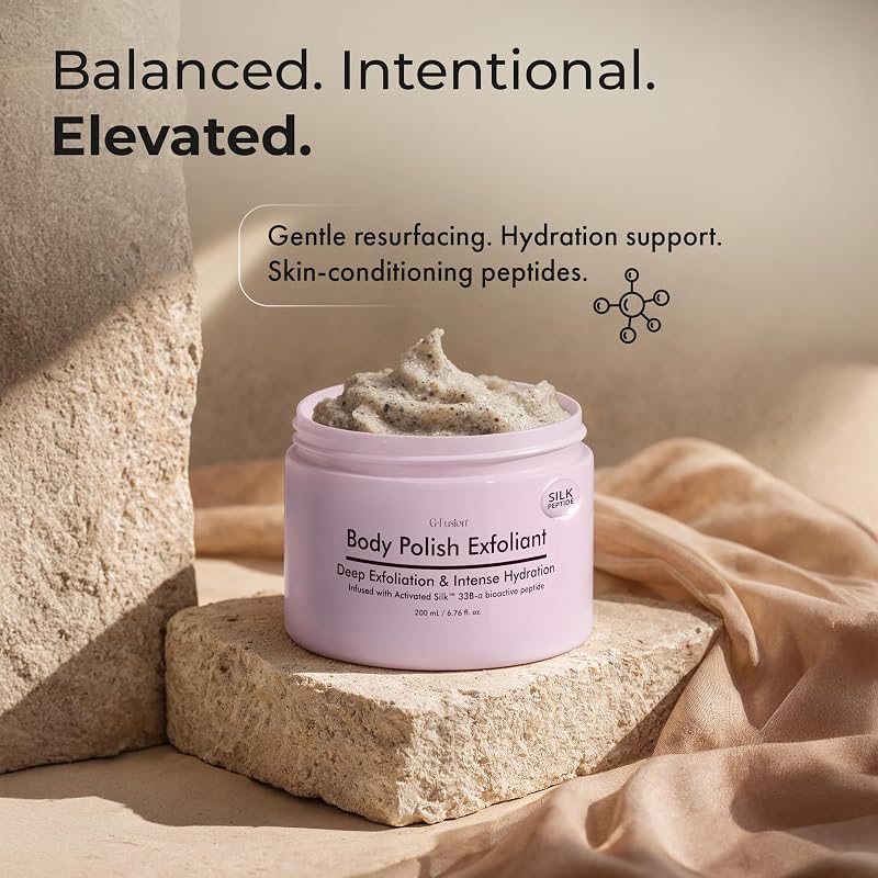 Body Polish Gentle Exfoliant with Coconut Shell & Silk - 6.76 oz / 200 mL
