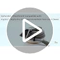 Universal Upholstery Attachment with 12-Foot Hose for Carpet & Furniture Cleaning