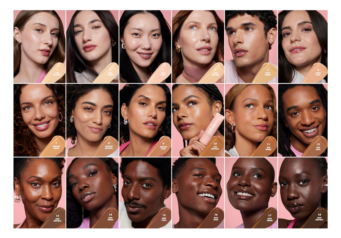 e.l.f. Halo Glow Skin Tint SPF 50, Tinted Moisturizer For Light, Buildable Coverage, Creates A Natural Glow, Vegan & Cruelty-Free, 13 Deep Neutral