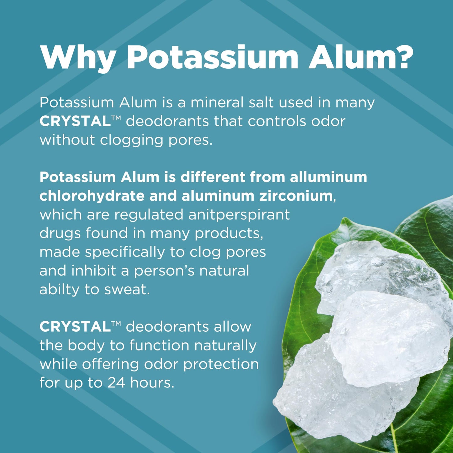 CRYSTAL Deodorant Mineral Deodorant Stick, Travel, 1.5 Ounce