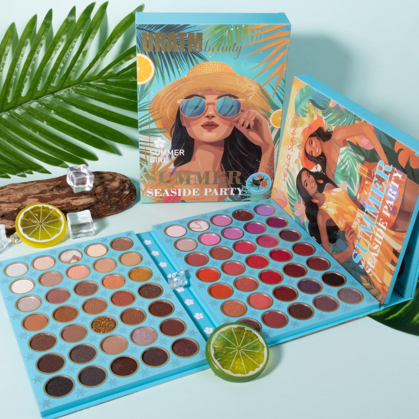 4-Layer Multi - Functional Beauty Book Kit- Style Makeup Palette Ingeniously Combines Eyeshadows, Blushes, Highlighters, Contour Powders In One,Best Choice for A Gift for Women (U106A)