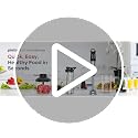 Ganiza 1000W Handheld Immersion Blender 8-in-1 Kitchen Mixer with 16 Speeds