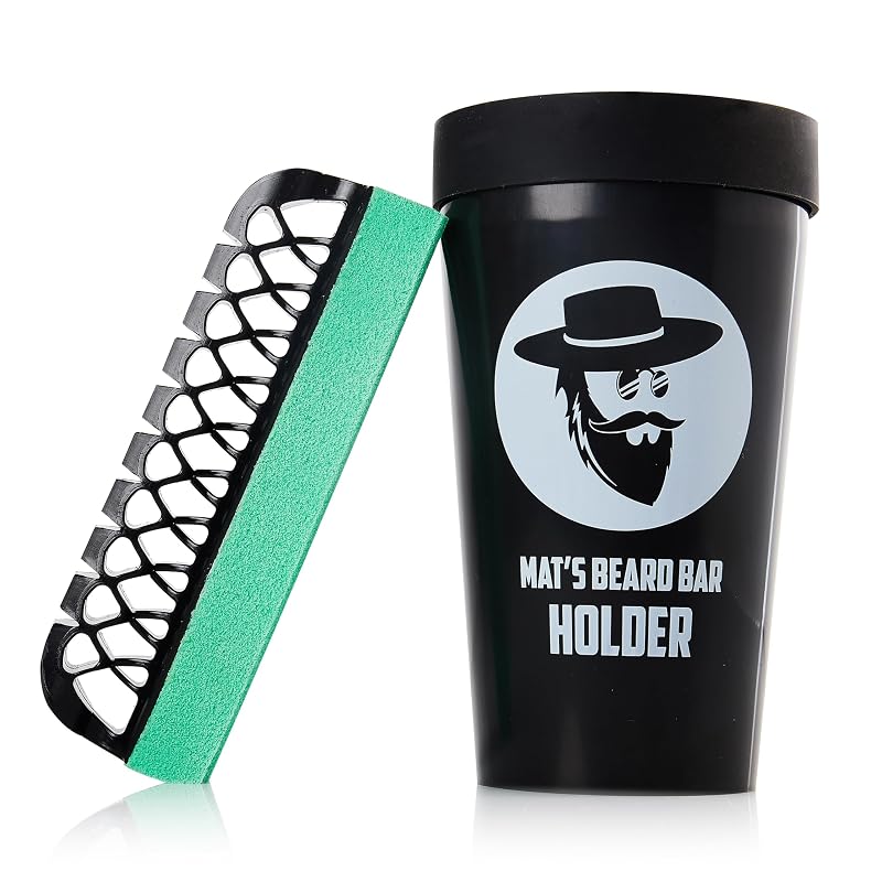 Beard Bar Pro (V2.0) & Holder - Flexible Beard Trimming Cleanup Tool