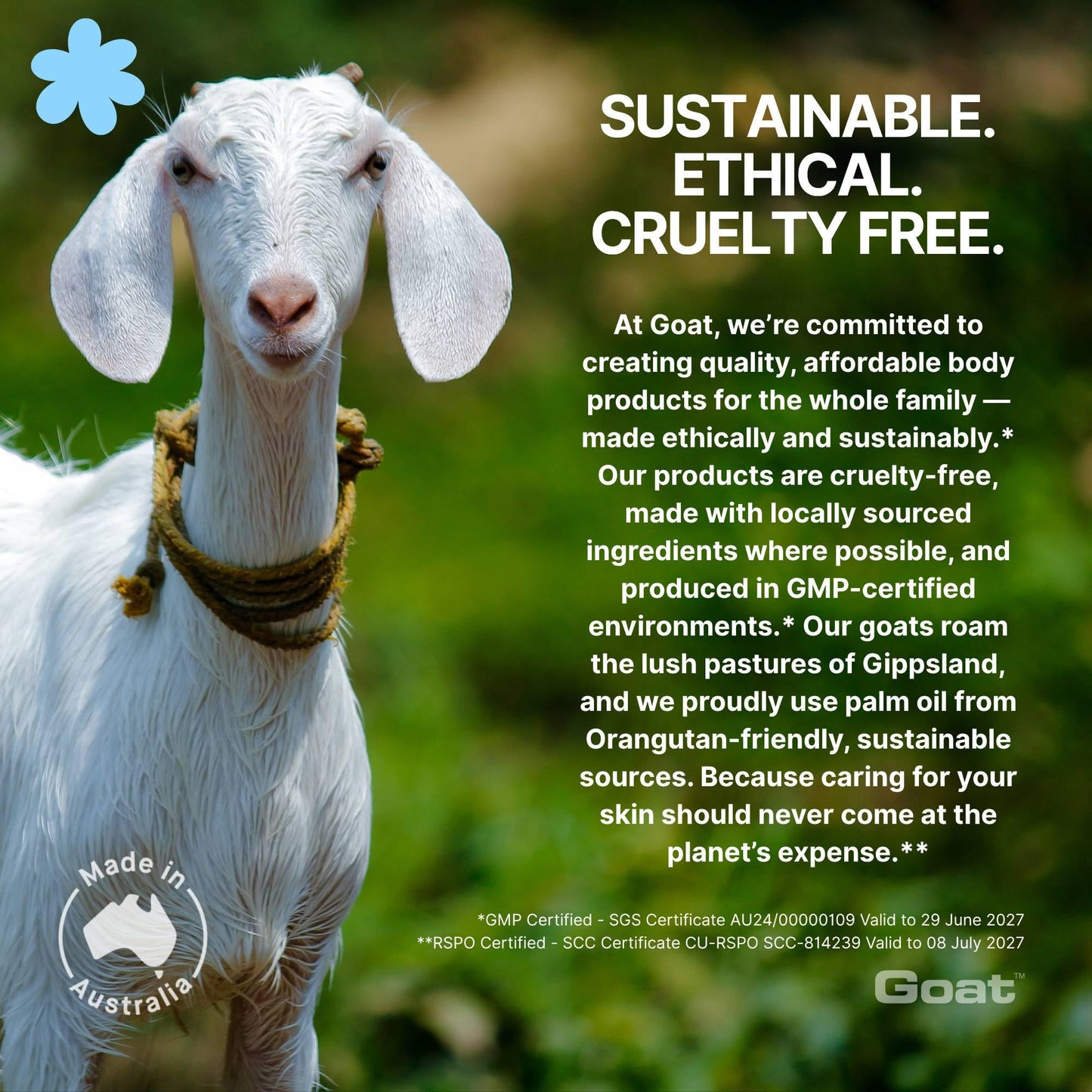 Goat Milk Lotion - Moisturizing - Non Greasy - 17 oz Enriched Milk, Suitable for Dry, Itchy or Sensitive Skin - Made in Australia - Original