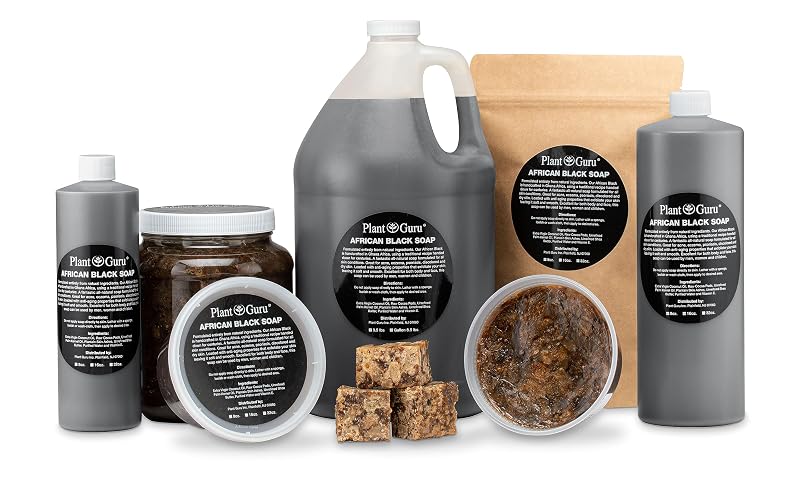Unscented African Black Soap 3 lb Bulk Bars – 100% Natural, Ghana Origin