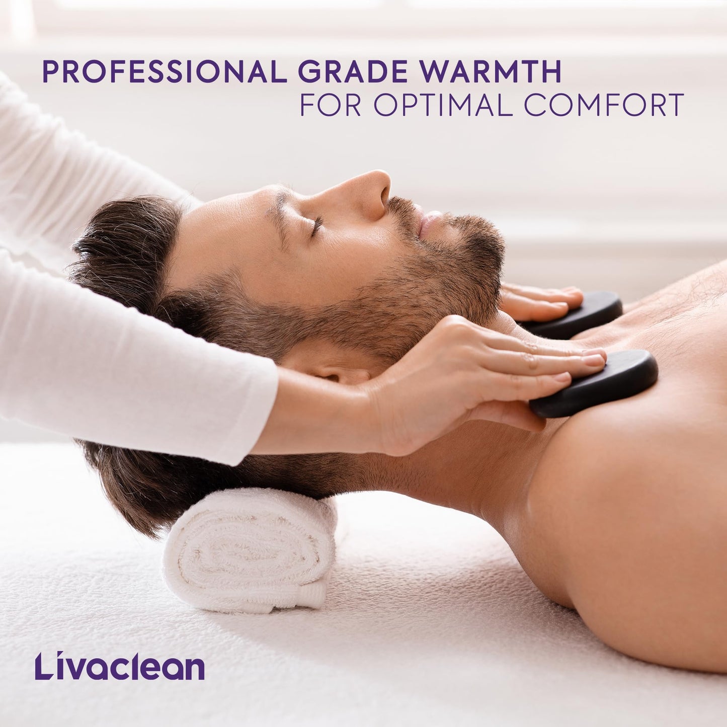 Livaclean Massage Table Warmer Heating Pad - 6 Temperature Settings - 71" x 31.5” - Soft Flannel Fleece Spa Bed Warmer - Electric Massage Table Heating Pad - 2 Year Replacement Guarantee