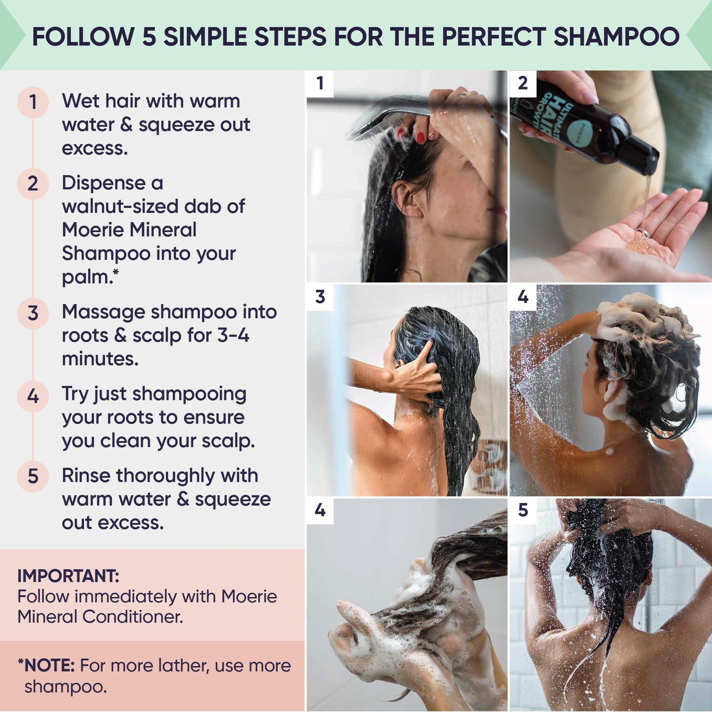 Moerie Ultimate Hair Growth Conditioner – For Longer, Thicker, Fuller Hair - Vegan Friendly Volumizing Hair Products – Paraben & Silicone Free – All Hair Types – Reverse Hair Loss – 8.45 fl oz (250ml)