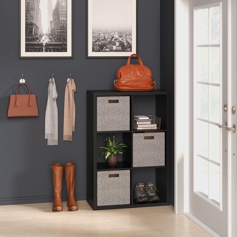 ClosetMaid 6-Cube Storage Organizer Shelf - Black Finish (Variation: Black+6-Cube)